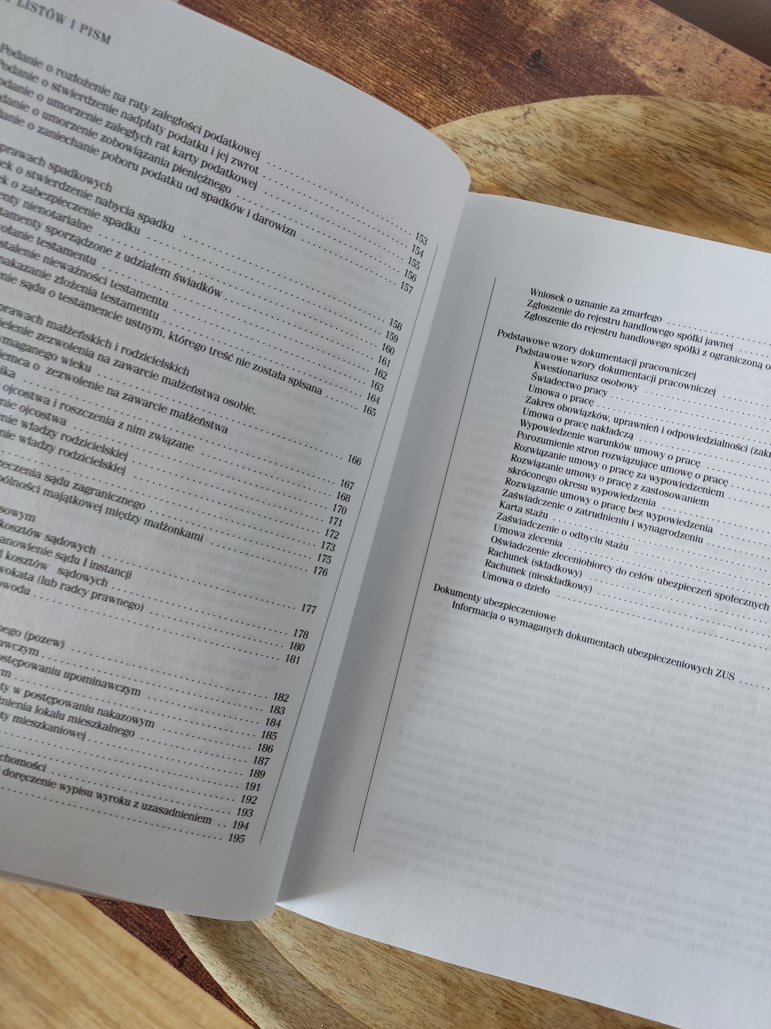 Wzory listów i pism, także po angielsku