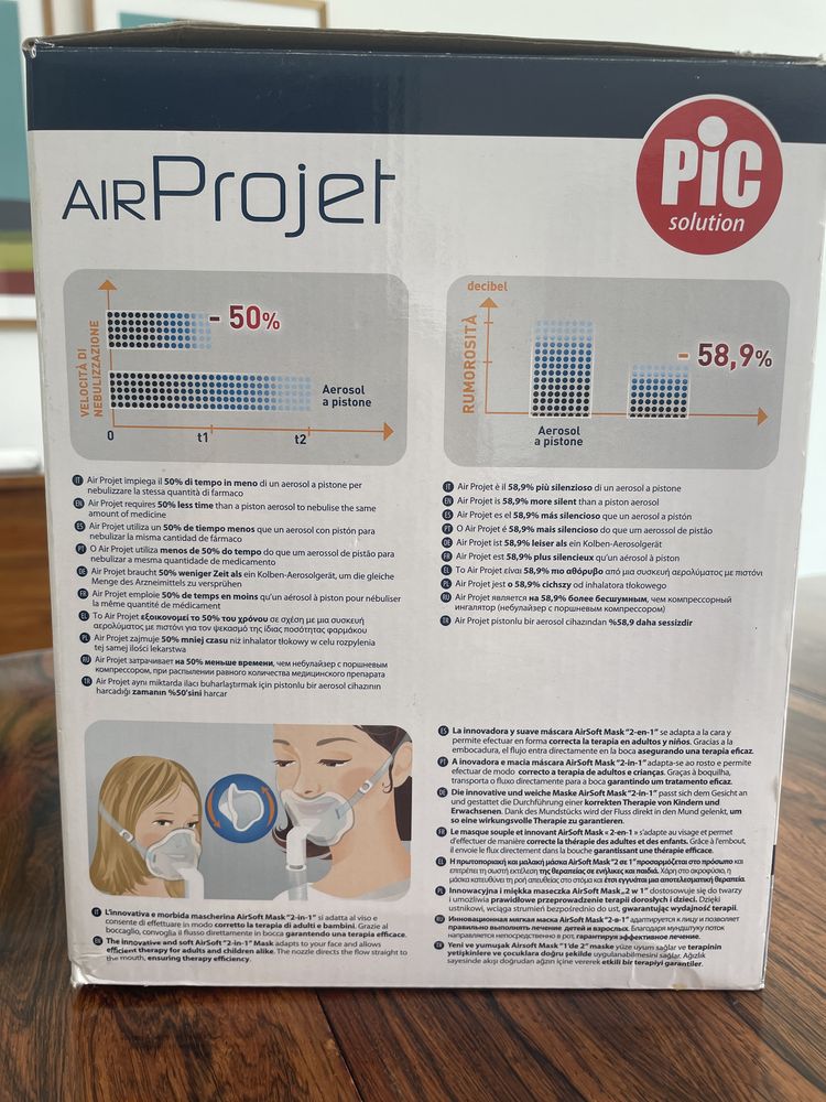 Máquina de nebulizações Air project usada 1x