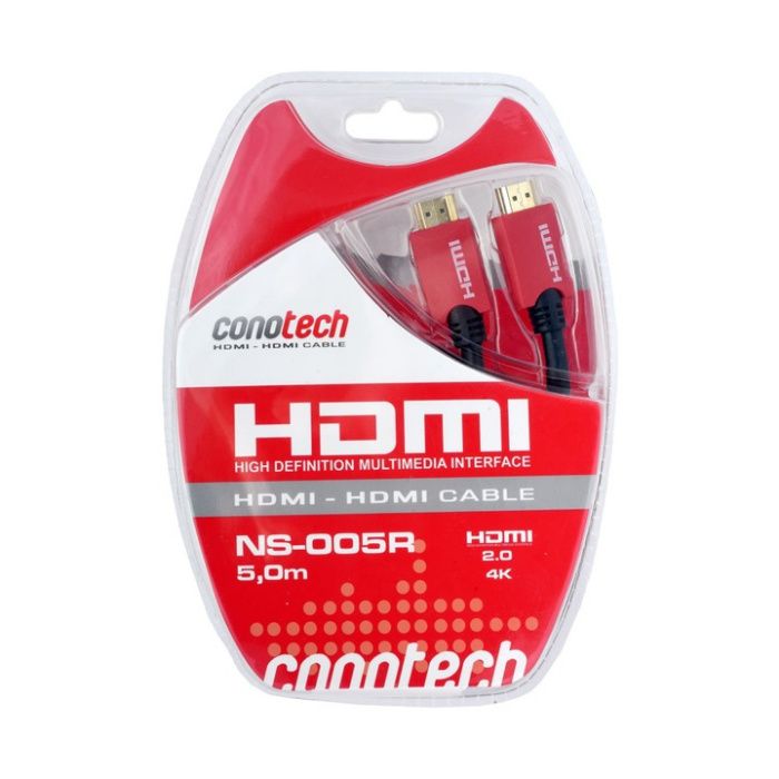 KABEL HDMI-HDMI ver. 2.0 4K 5M 19 pin, 30 AWG