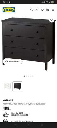 Komoda IKEA koppang czarna