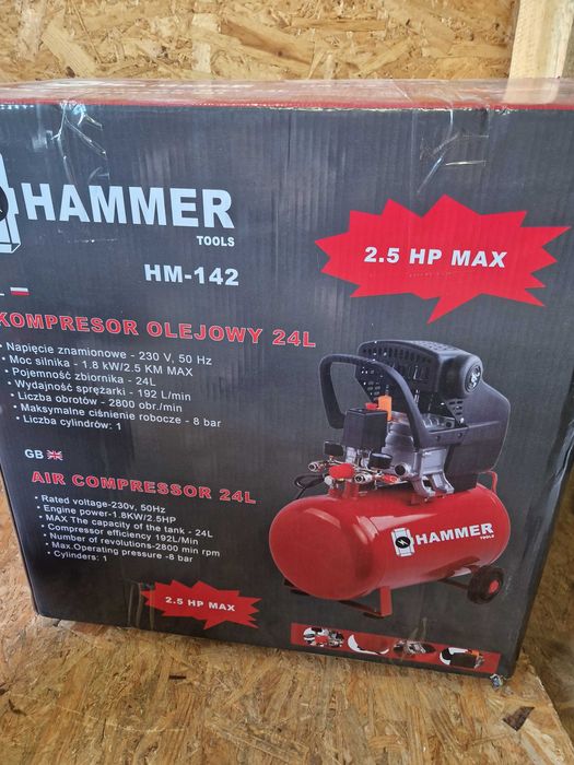 Kompresor olejowy Hammer Tools HM-142, 24 l