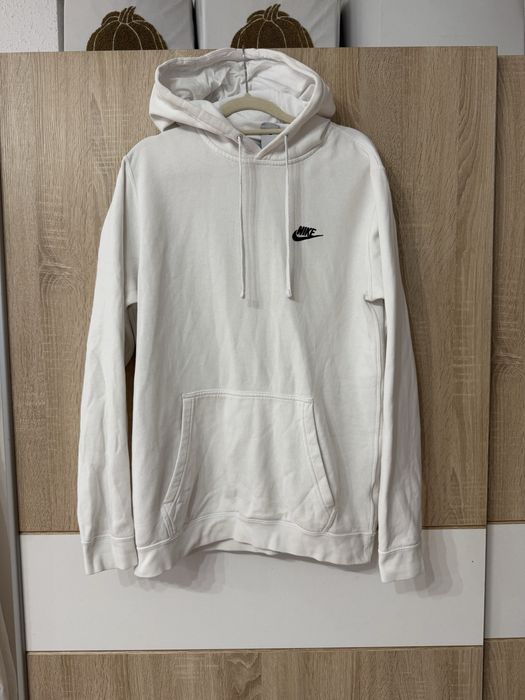 Bluza Nike M biała swoosh klasyczna hoodie