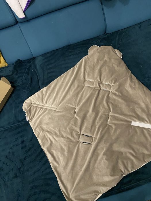 Kocyk do fotelika nosidełka velvet plusz cieply yuki