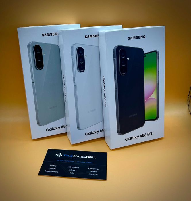 SAMSUNG Galaxy A56 5G | Graphite | 128gb | Nowiutkie | Teleakcesoria