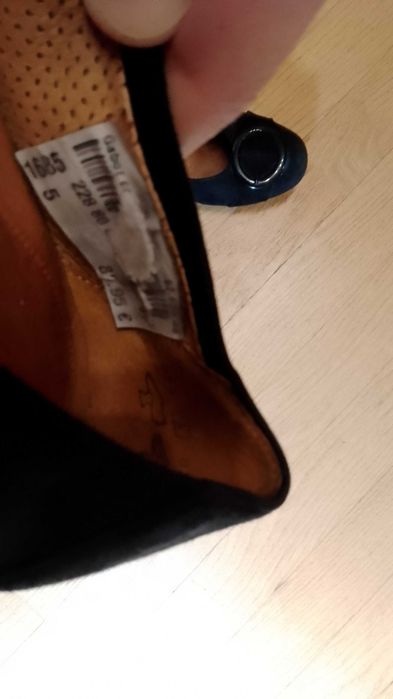 GABOR 38 (5) baleriny czółenka granat zamsz tęgość G