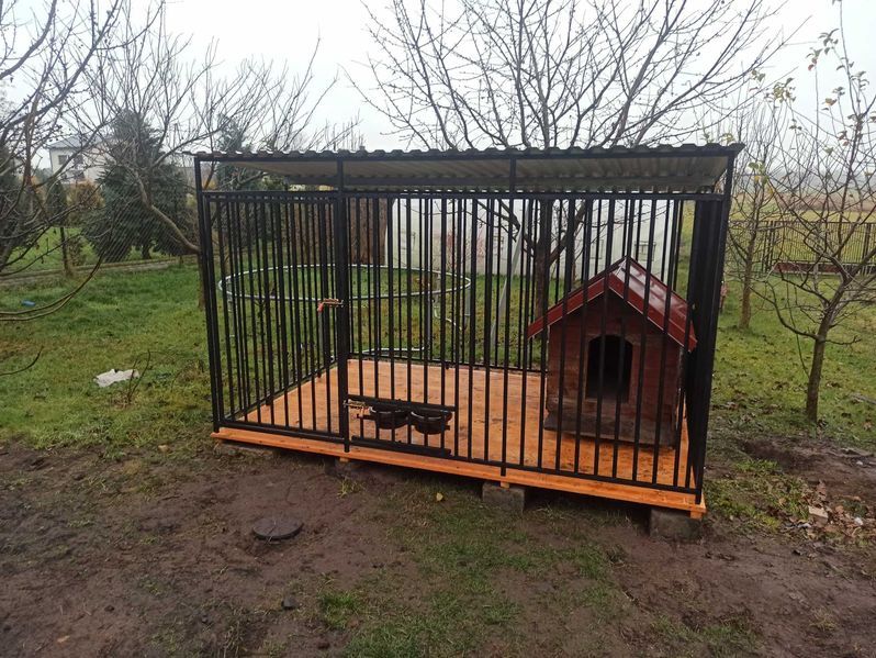 -KLATKA, ZAGRODA, DLA PIESKA *4mX3m*-montaż solidny +dowóz.
