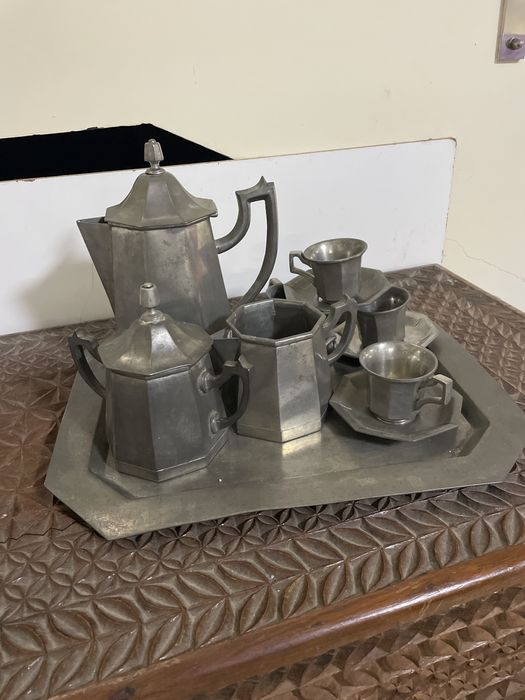 Conjunto Loica Estanho Puro Alcaide