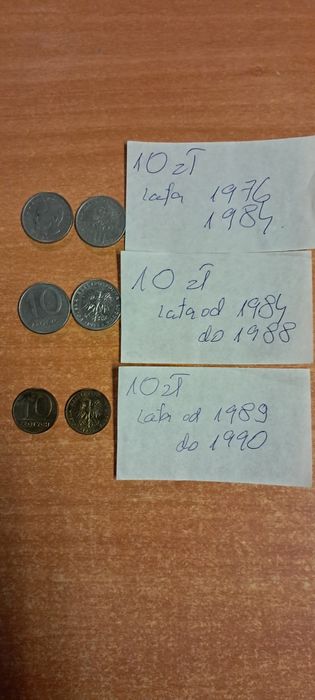 Monety stare polskie monety PRL monety polskie 1 2 5 10 zł prl momety