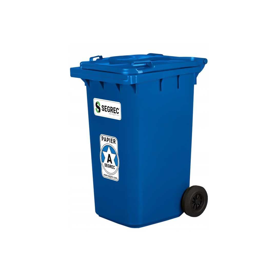 SEGREC Zestaw 4 Kosze 240L Classic Bio (Niebieski/Zielony/Żółty/Brąz)