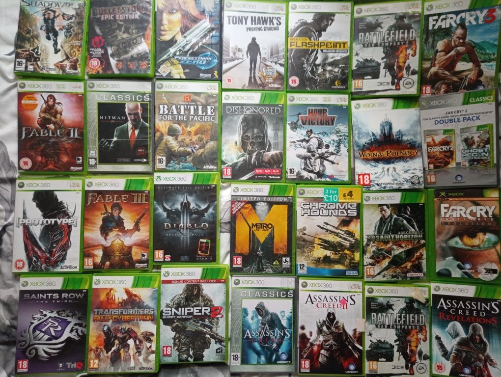 Sprzedam gry na Xbox 360