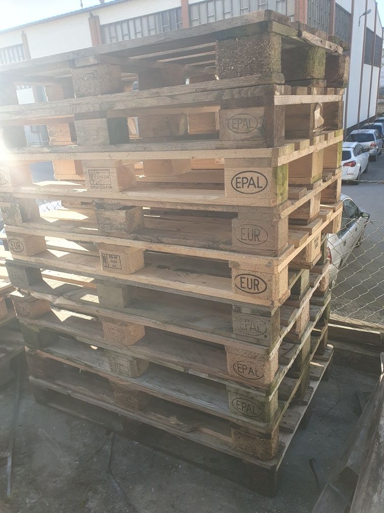 Paletes eur e EPAL é normais usadas
