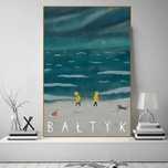 Grafika artystyczna interior design plakat projektowy BAŁTYK 40X60cm
