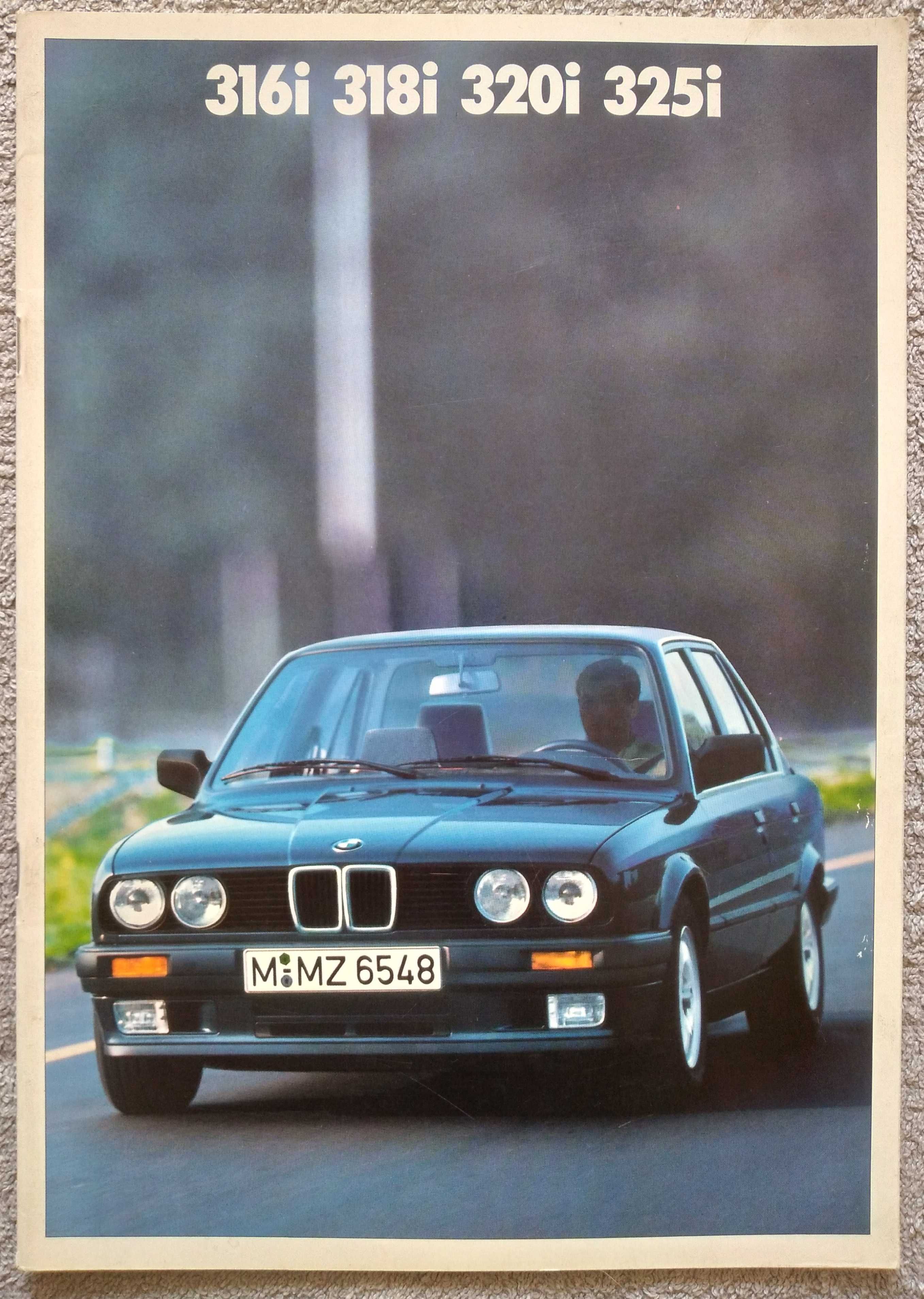 Prospekt BMW serii 3 rok 1987 e30