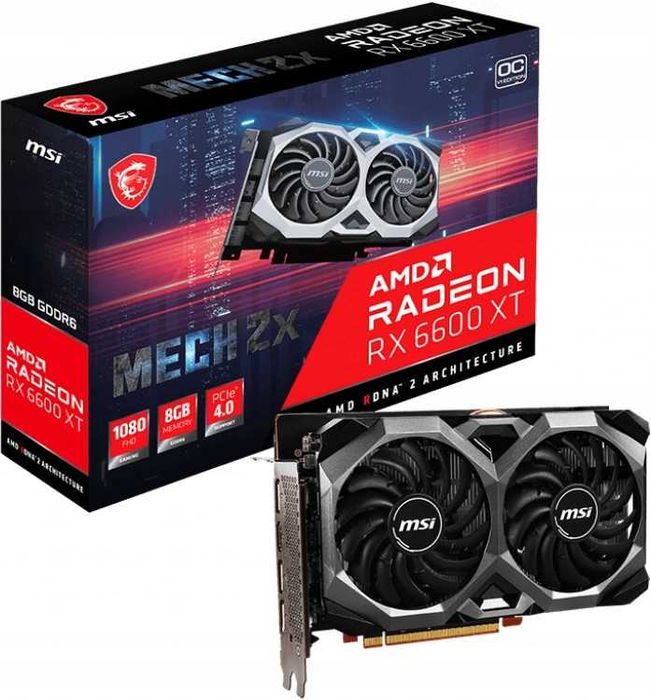 Karty graficzne MSI Radeon RX 6600XT Mech 2X 8GB