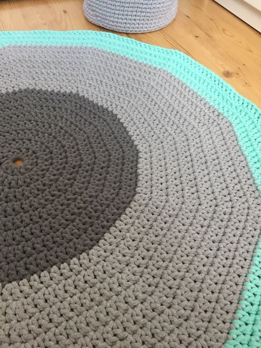 Dywan ze sznurka bawełnianego handmade