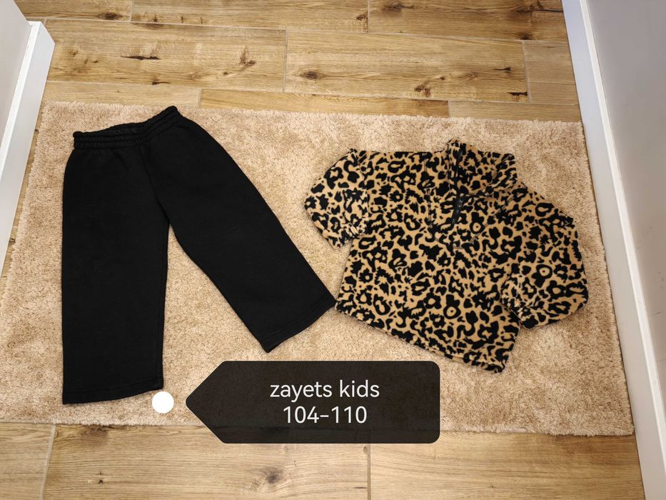 Костюмчик для дівчинки zayets kids на флісі світшот палацо