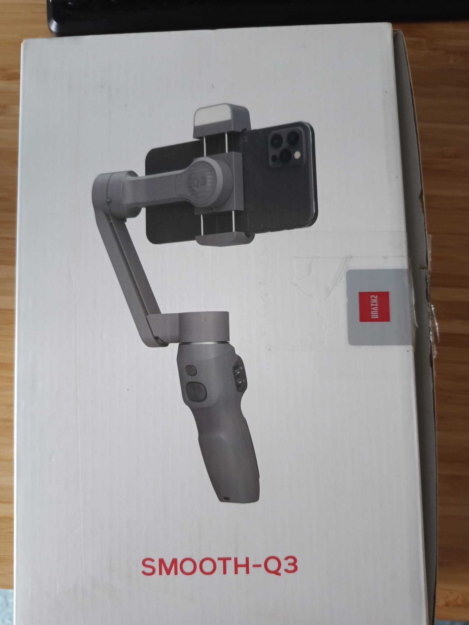 Gimbal ZHIYUN Smooth Q3 (Bluetooth - Autonomia: 15 Horas - Cinzento)
