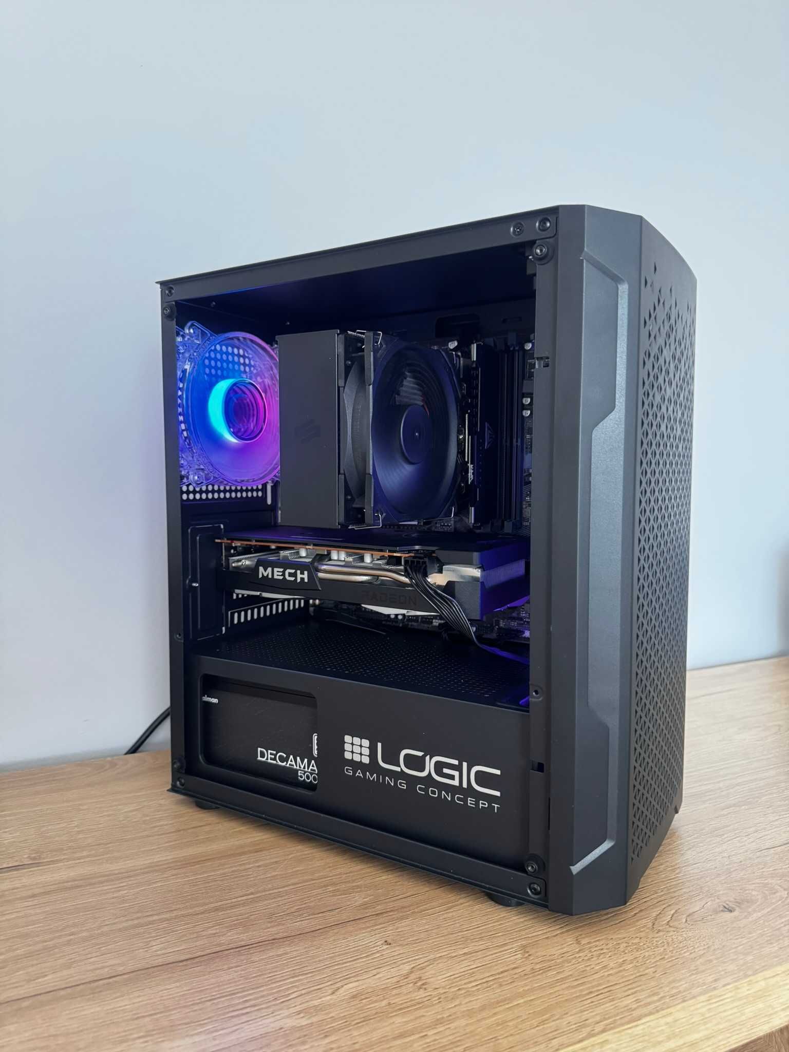 Solidny Komputer Gamingowy i5-12400F + RX 6600 + 16GB DDR4 + 1TB SSD