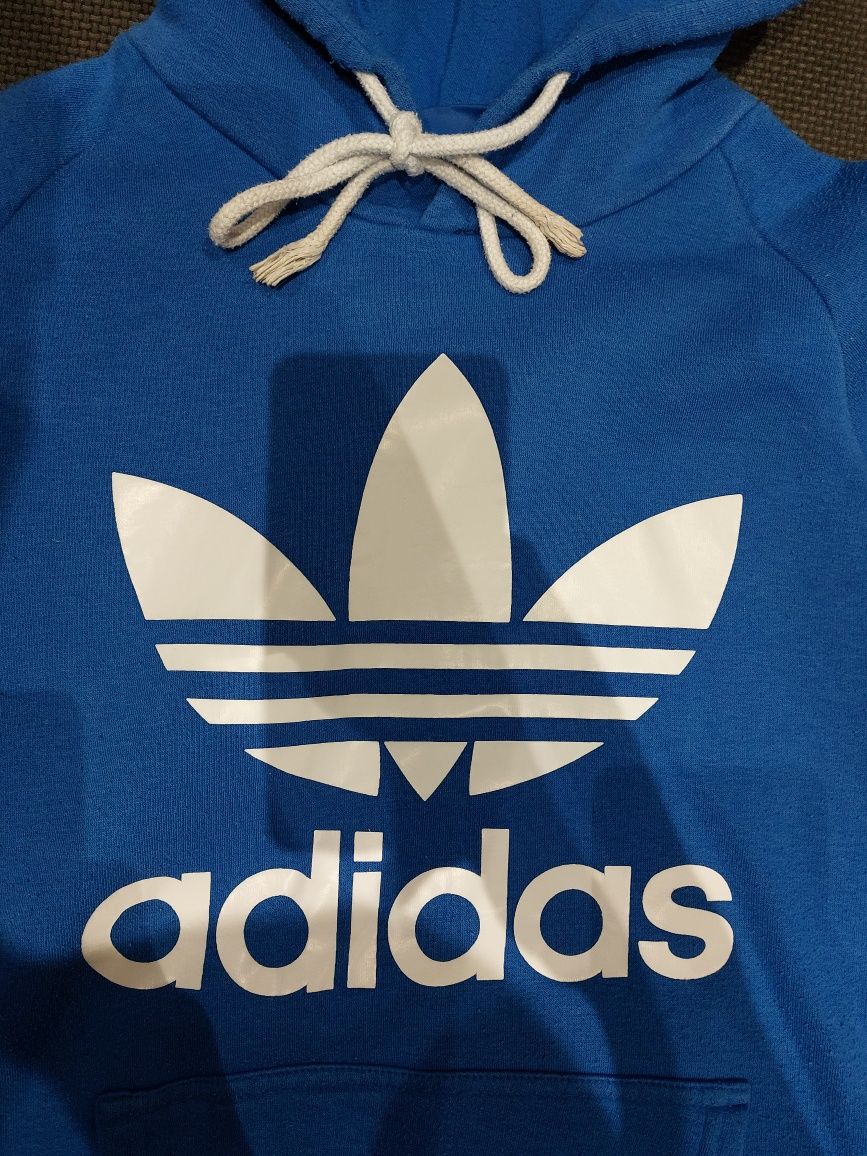 Bluza z kapturem adidas niebieska S adidas originals hoodie