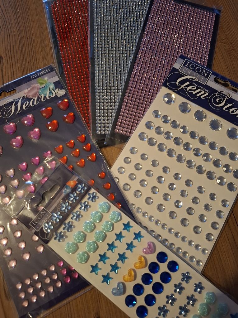 Skrapki, naklejki diamenciki scrapbooking