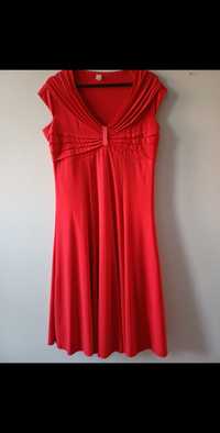 Czerwona elegancka sukienka XL/XXL