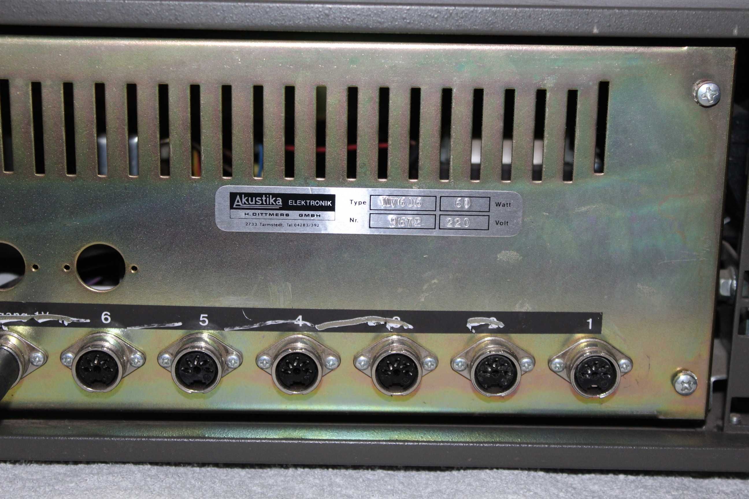 AKUSTIKA MV606 Wzmacniacz końcówka mocy audiofilska vintage Wysyłka
