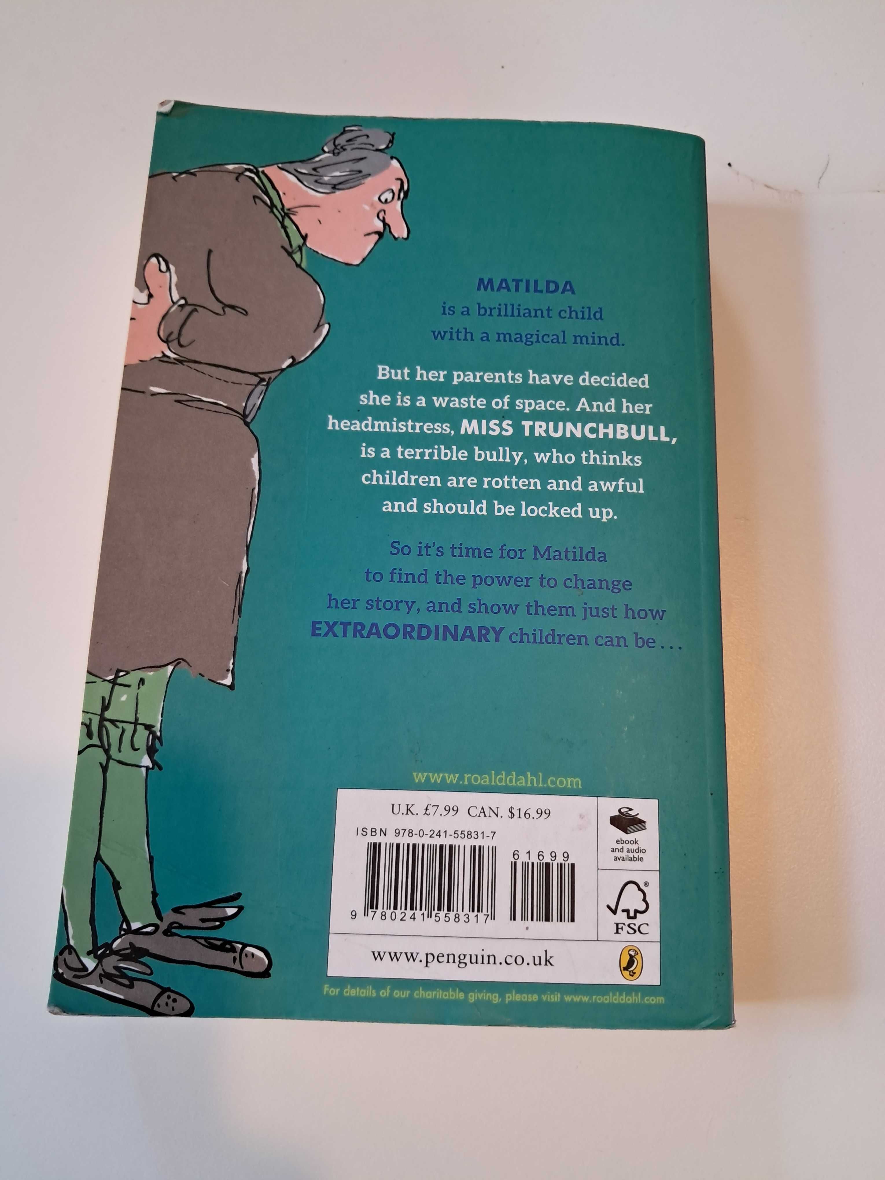Livro Matilda de Roald Dahl