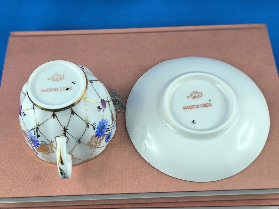 Duo Łomonosow LFZ #filiżanka #ZSRR #Rosja  #porcelana