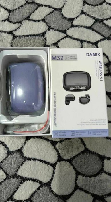 Беспроводные наушники сенсорные TWS М32 с Power Bank 3500 mAh Black