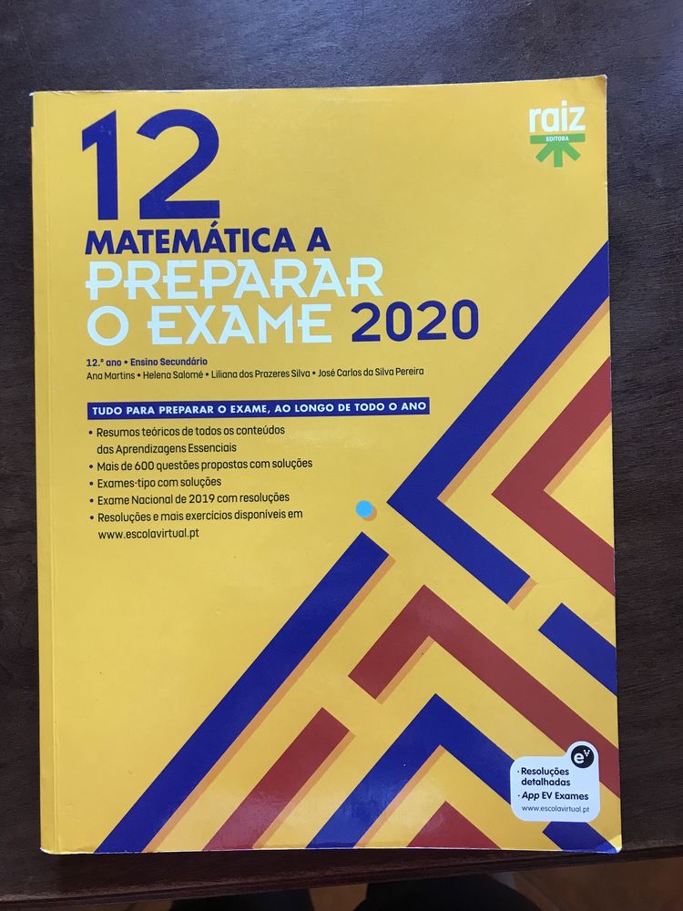 Livros preparação para o exame de matemática