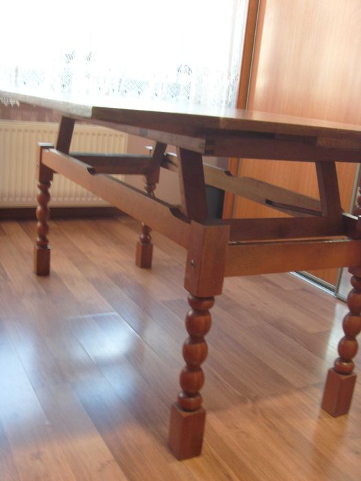 Stół / ława rozkładana, podnoszona PRL