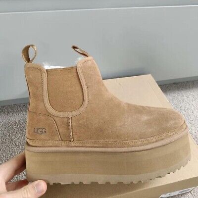 Оригинальные Avstralia UGG Chelsea Neumel Platform Black ORIGINAL