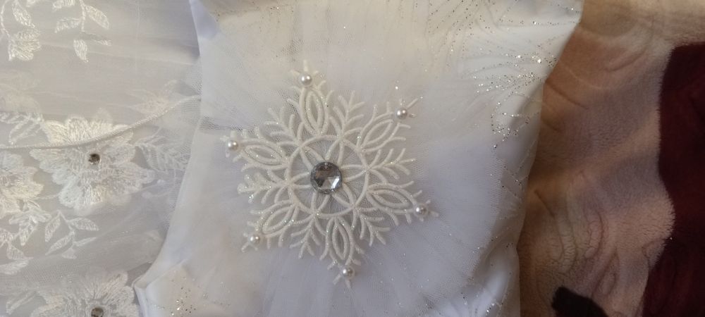 Сукня сніжинки для дівчинки