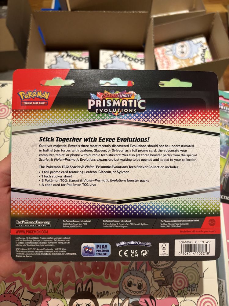 Pokemon tcg prismatic evolutions tech sticker lafeon