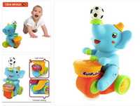 Дитячий музичний слоник-жонглер, іграшка для маленьких дітей