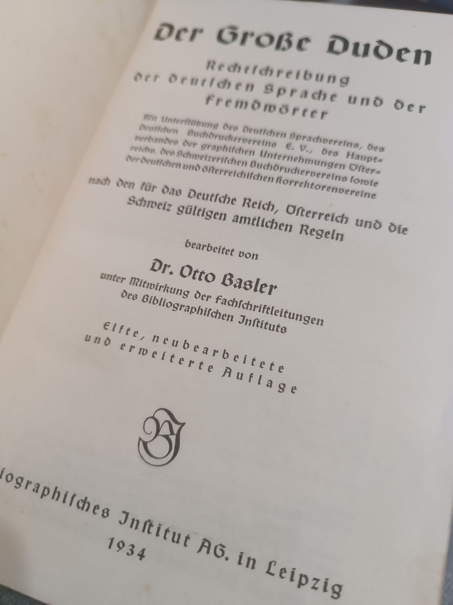 Der grose duden - książka 1934