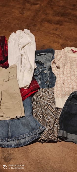 Paka ubrań dla dziewczynki rozmiar 122/128