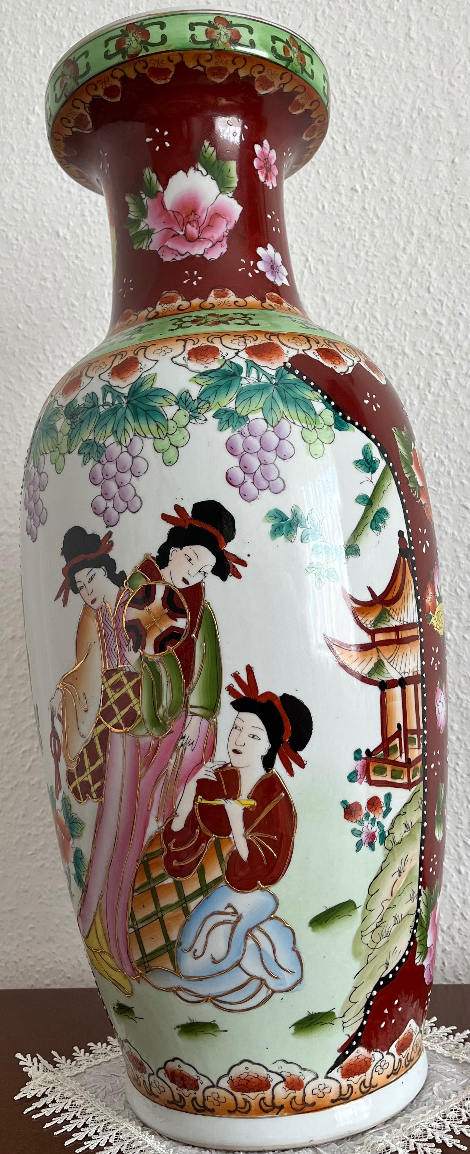 Порцелянова ваза в китайському стилі, 60см