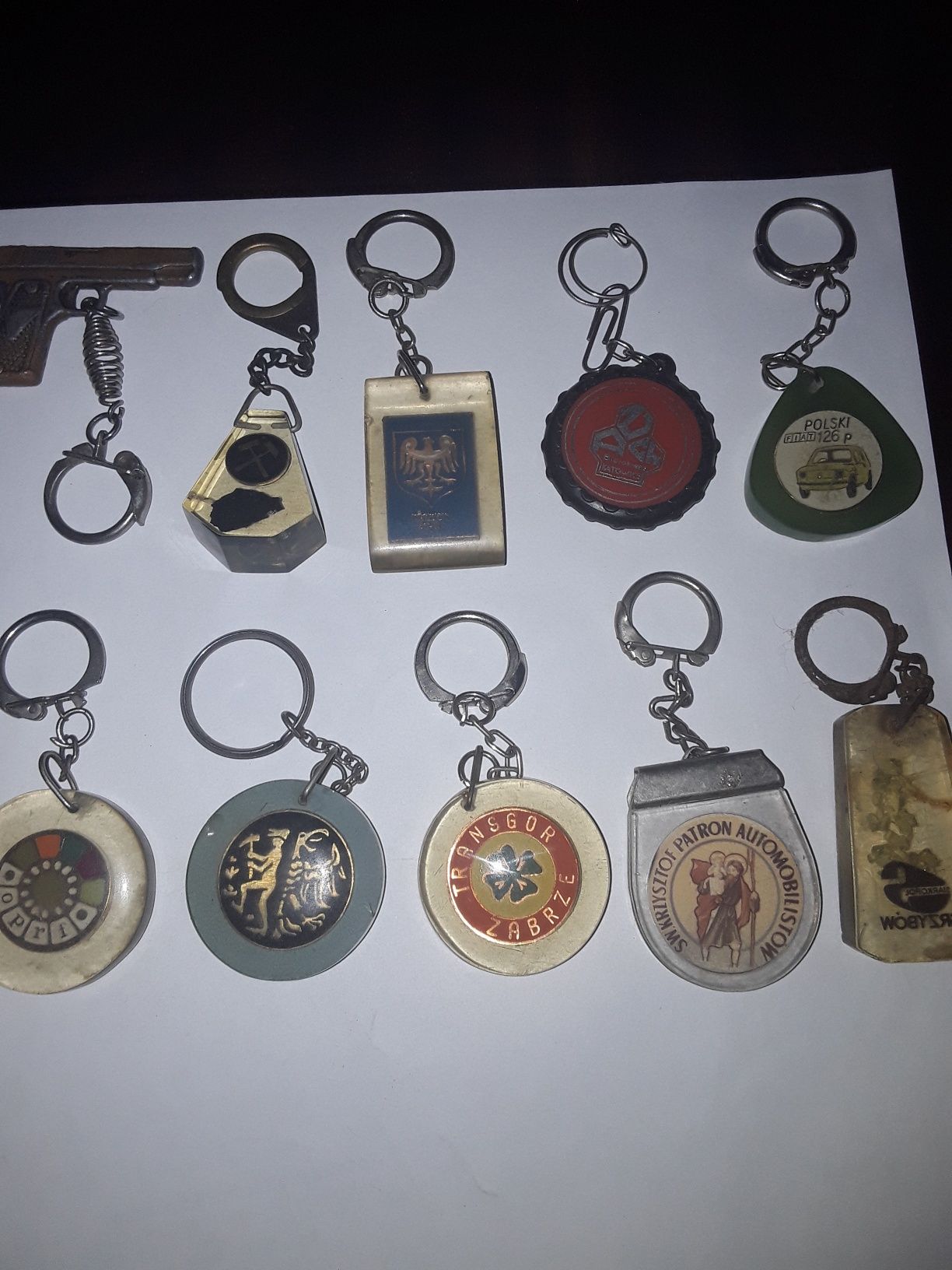 Stare breloczki 10 sztuk