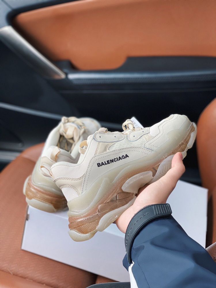 Buty Balenciaga Triple S Gold Sole 36-42 damskie trampki sneakersy