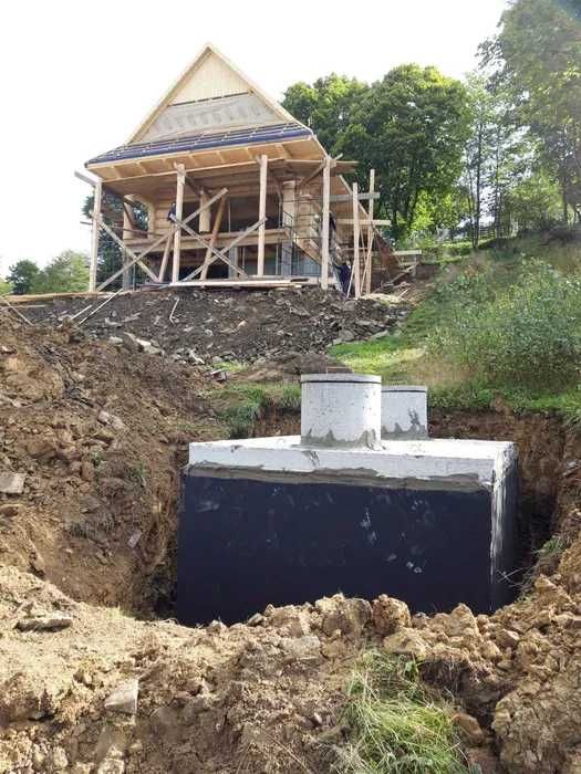 Szambo z WYKOPEM Zbiornik Betonowy Zbiorniki na Szamba Wodę Deszczówkę