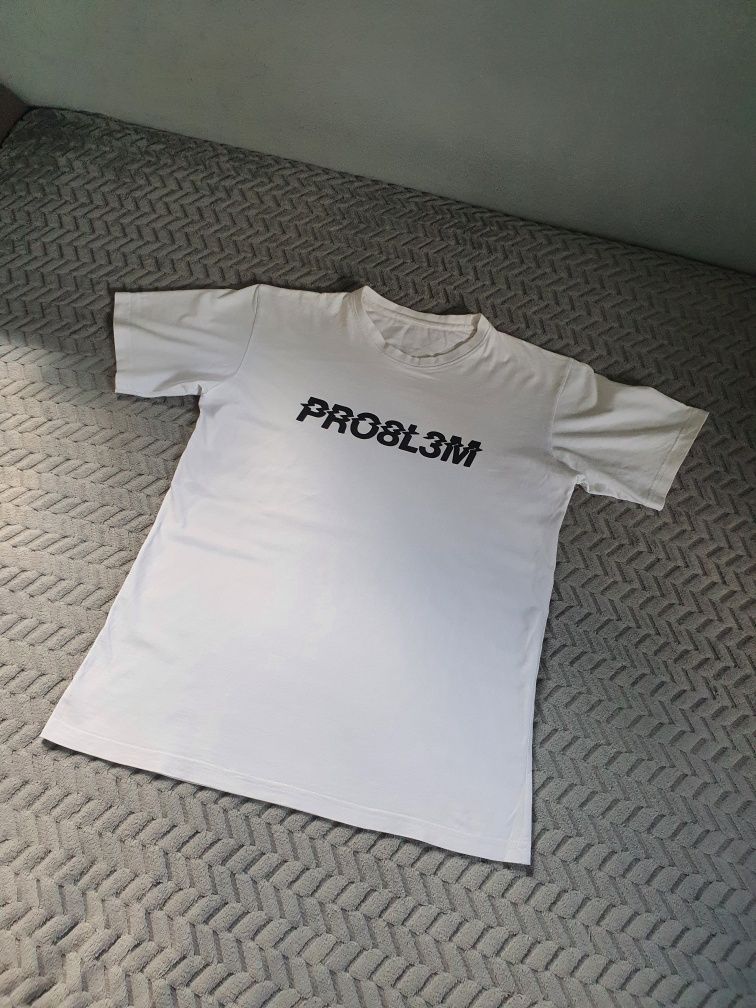 Tshirt koszulka PRO8L3M LP problem biała tee merch 2016 rozmiar M