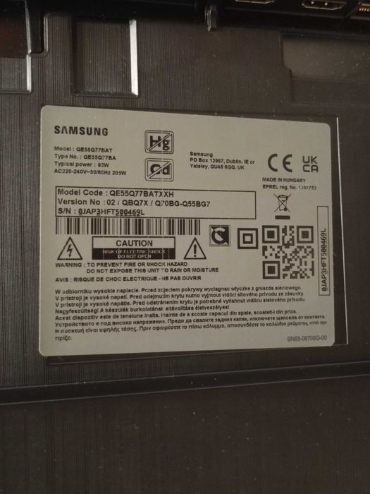 Telewizor SAmsung QE55Q77BAT 55" 4K UHD SMART TV WIFI QLED 120HZ