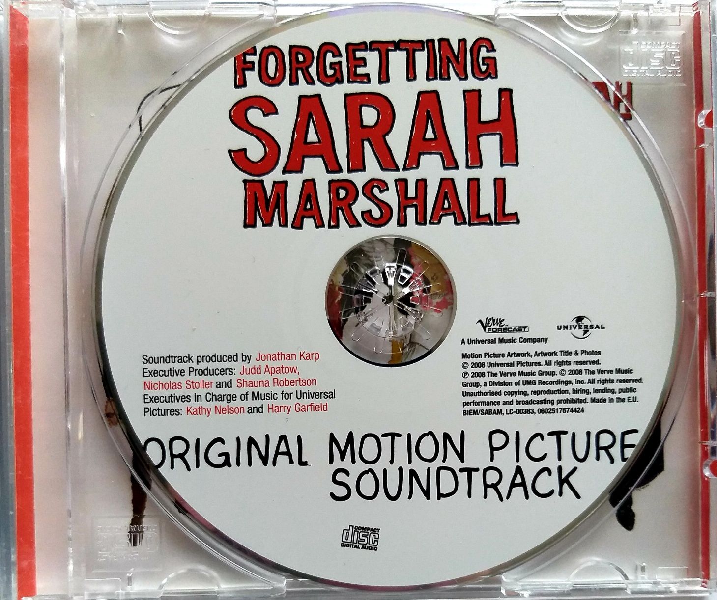 Soundtrack Forgetting Sarah Marshall 2008r