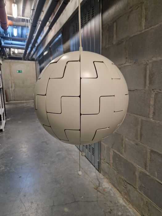 Lampa IKEA otwierana gwiazda biała pomarańczowa