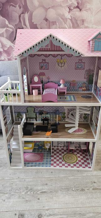 Drewniany domek dla lalek 123 cm