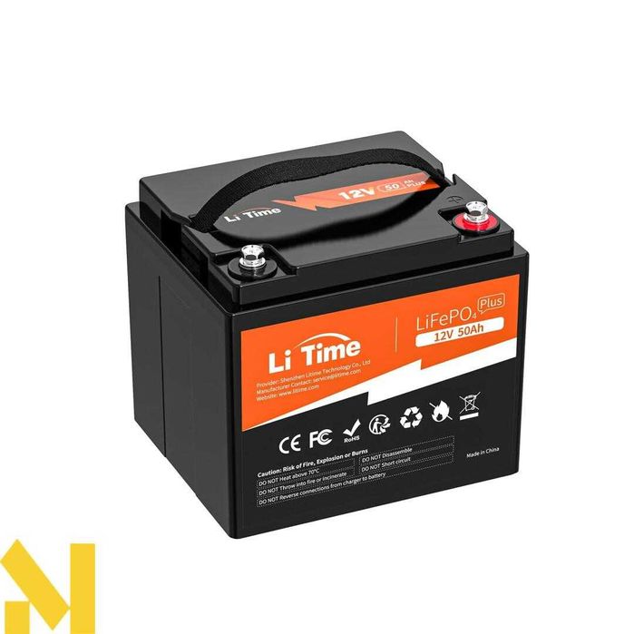 Акумулятор LiTime 12v 50ампер LiFePO4