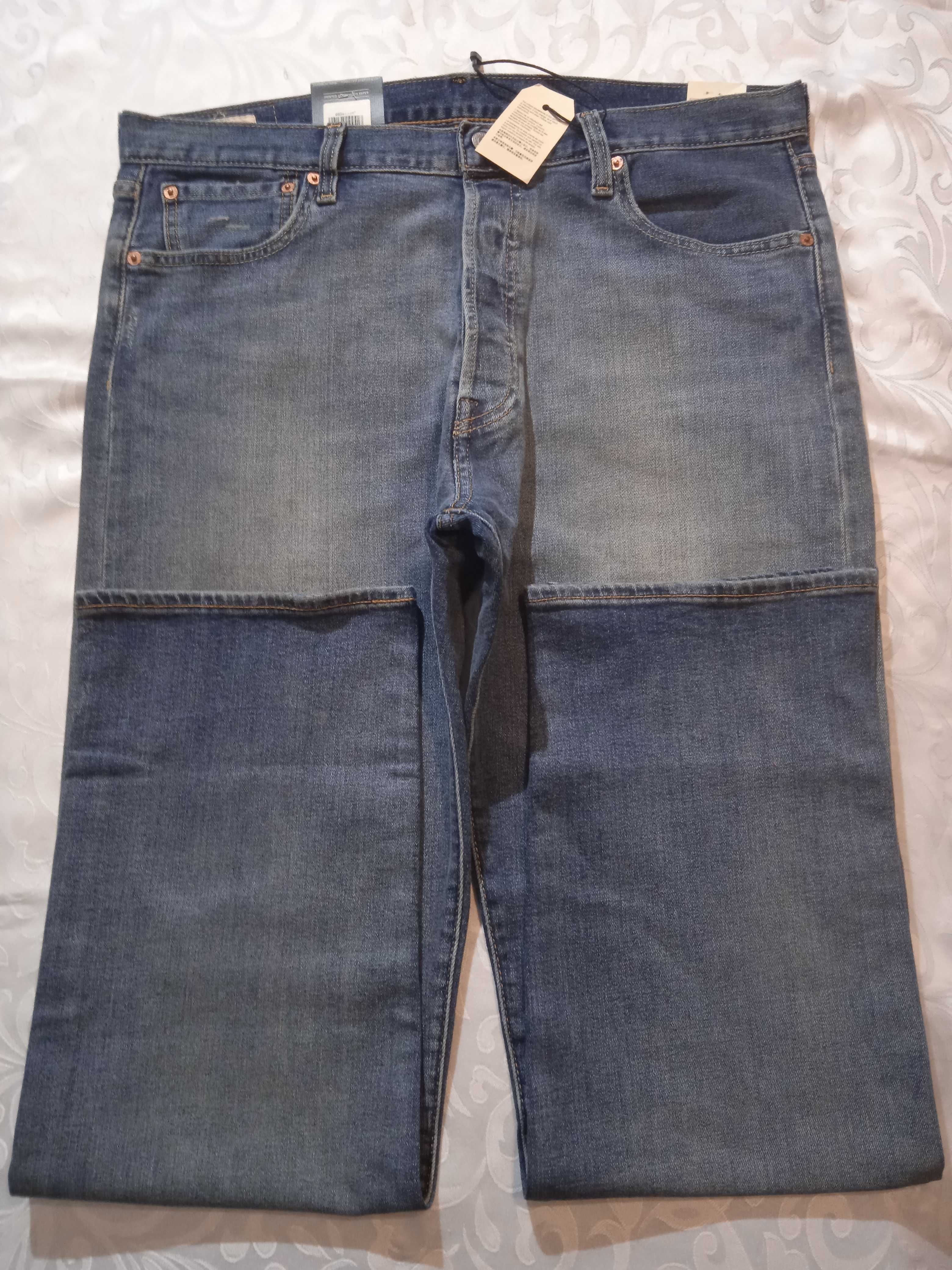 Levis 501 Premium Nowe niebieskie spodnie jeansy W36 L32
