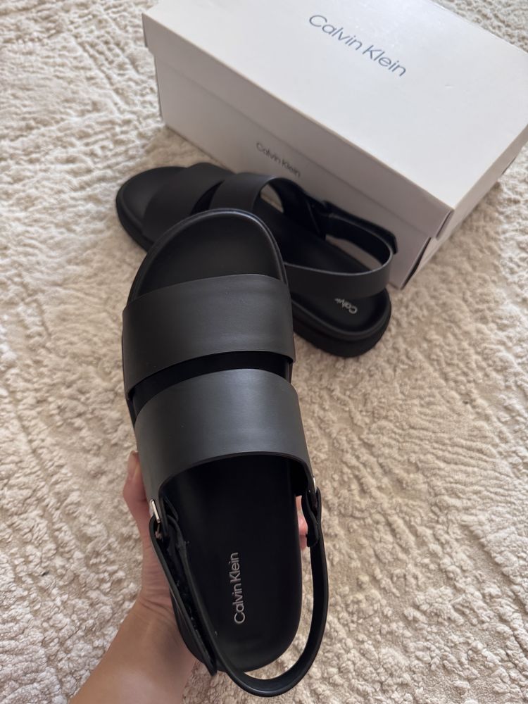 Шкіряні сандалі Calvin Klein
