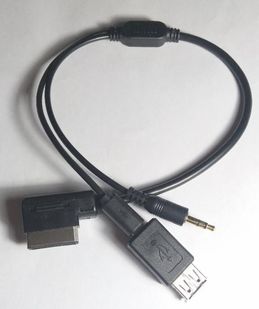 AUDI MMI AMI MDI VW Skoda Mercedes кабель для USB MP3 AUX 3.5